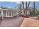Spacious deck with wooden railings and large tree at 170 Sherwood Cir, Rock Hill, SC 29730