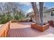Spacious deck with wooden railings and large tree at 170 Sherwood Cir, Rock Hill, SC 29730