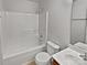 Bathroom with shower/tub combo and vanity at 2507 Oakdale Creek Ln, Charlotte, NC 28216