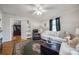 Cozy living room with a view of the foyer area and comfortable furnishings at 30 Hunter St, York, SC 29745