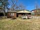 Charming single-story brick home featuring a wheelchair ramp in the front, offering easy access and accessibility at 3520 Carlyle Dr, Charlotte, NC 28208