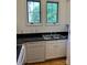 Kitchen features a stainless steel sink, white appliances and cabinets, and granite countertops at 765 N Alexander St, Charlotte, NC 28202