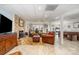 Finished basement featuring a stone fireplace and comfortable seating at 78 Scalybark Trl, Concord, NC 28027