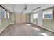 Garage featuring a sectional garage door, bright lighting, and a concrete floor at 7921 Fairmont Dr, Waxhaw, NC 28173