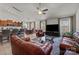 Bright living room with hardwood floors, an open floor plan, a dining area, and an eat-in kitchen at 8218 Deodora Cedar Ln, Charlotte, NC 28215