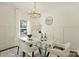 Bright dining room featuring a glass table, stylish chairs, and modern chandelier at 1211 Pinecrest Ave, Charlotte, NC 28205