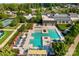 Aerial view of the community pool and hot tub at the clubhouse at 184 Flat Rock Dr, Denver, NC 28037