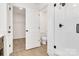 Clean bathroom with toilet, walk-in shower, and closet at 3020 Swallowtail Ln # 38, Kannapolis, NC 28023