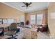 Bright home office with multiple windows, perfect for productivity and creativity in a comfortable setting at 515 Brawley Rd, Cleveland, NC 27013