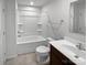 Bright bathroom with tub/shower combo and updated vanity at 6324 Cutwater Cir, Charlotte, NC 28269