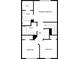 Floor plan featuring a primary bedroom with a walk-in closet and two bathrooms at 6324 Cutwater Cir, Charlotte, NC 28269
