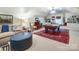 Spacious game room boasts a pool table, comfortable seating, and built-in shelving at 641 Museum Dr, Charlotte, NC 28207