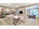 Inviting living room with built-in bookshelves and seamless flow at 641 Museum Dr, Charlotte, NC 28207
