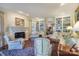 Cozy living room with fireplace, built-in bookshelves and elegant seating at 641 Museum Dr, Charlotte, NC 28207