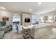 Spacious living room with neutral tones, backyard views and seamless flow at 641 Museum Dr, Charlotte, NC 28207