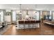 Spacious kitchen with a large island, stainless steel appliances, and an open layout at 7020 Loso Commons Way, Charlotte, NC 28217