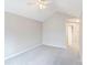 Spacious bedroom features vaulted ceilings, ceiling fan, and neutral walls at 7719 Abigail Glen Dr, Charlotte, NC 28212