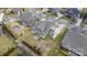 Aerial view of property showing landscaping, driveway, and neighborhood at 11223 Wescott Hill Dr, Huntersville, NC 28078