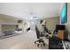 Spacious bedroom featuring a modern design with a bunk bed, two gaming stations, and carpeted floor at 11223 Wescott Hill Dr, Huntersville, NC 28078