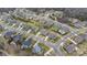 Aerial view of residential community and surrounding landscape at 11223 Wescott Hill Dr, Huntersville, NC 28078