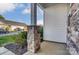 Stone pillar detail with lush landscaping at the entrance adds charm at 129 Woodbridge Cir, Mount Holly, NC 28120
