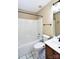 Clean bathroom with tub/shower combo and vanity at 234 Candle Nw Ct, Concord, NC 28027
