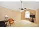 Bright bedroom with ceiling fan and large window at 234 Candle Nw Ct, Concord, NC 28027
