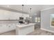 Modern kitchen with a central island, stainless steel appliances, and plenty of cabinet space at 2385 Kool Park Ne Rd # 2, Hickory, NC 28601