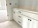 Bathroom featuring a double vanity, modern fixtures, and a clean design, blending functionality with aesthetic appeal at 2418 Lexington Approach Dr, Charlotte, NC 28262