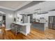 Modern kitchen featuring gray and white cabinets and stainless steel appliances at 2553 Cozy Cove Dr, York, SC 29745