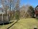 Expansive backyard featuring a trampoline and lush greenery at 32269 Pennington Rd, Albemarle, NC 28001