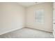 This well-lit bedroom features new carpet, neutral walls, and a window at 4919 Trigney Ct, Charlotte, NC 28214