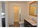 Bathroom features a toilet, vanity with marble countertop, and a shower at 529 Gage St, Chester, SC 29706