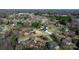 Overhead shot showing the location of the home in a circular neighborhood with mature landscaping at 5324 Stonewood Dr, Hickory, NC 28602