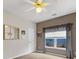 Neutral bedroom with window, blinds and carpeting at 5723 Whitehawk Hill Rd, Mint Hill, NC 28227