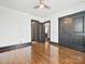 Bedroom with hardwood flooring, closet, neutral walls, and stylish trim at 817 Digby Rd, Rock Hill, SC 29730