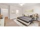 Tastefully staged bedroom featuring stylish decor, a ceiling fan and carpet at 8500 Union Central Ct, Waxhaw, NC 28173