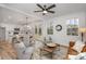 Open-concept living space with a blend of modern furniture, adjacent to the dining area and kitchen at 903 Cathey Rd, Charlotte, NC 28214