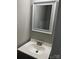 Small bathroom with vanity and mirror at 9103 Exbury Ct, Charlotte, NC 28269