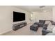 Relaxed living room with comfortable seating, media center, and plenty of space at 1111 Fairbrae Ln, Indian Trail, NC 28079
