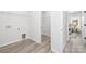 Clean laundry area with washer/dryer hookups and access to a closet and room at 120 Random Dr, Salisbury, NC 28147