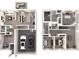 Detailed two-story floor plan showing the layout of the home's living spaces, bedrooms, and garage at 151 Aberdeen Dr, Salisbury, NC 28144