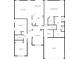 Detailed floor plan showcasing the layout, including the living room, bedrooms, kitchen, and garage at 1805 Palazzo Dr, Waxhaw, NC 28173