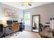 Inviting office space with large window, neutral walls, and modern decor at 3516 Mill Stream Ct, Charlotte, NC 28209