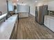 Modern kitchen with stainless steel appliances, cabinetry and counter space at 5680 Hillsdale St, Fort Lawn, SC 29714