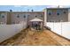 Expansive backyard with a gazebo, patio, and white fencing at 6830 Colonial Garden Dr, Huntersville, NC 28078