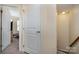 Hallway featuring a bedroom and stairs at 6830 Colonial Garden Dr, Huntersville, NC 28078