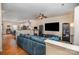 Spacious living room showcasing an open layout with sleek floors and neutral wall paint at 6830 Colonial Garden Dr, Huntersville, NC 28078