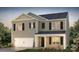 Charming two-story home with white garage and covered front porch at 7925 Old Brook Rd, Sherrills Ford, NC 28673