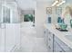 This bathroom has a modern shower and a garden tub at 9020 Northfield Crossing Dr, Charlotte, NC 28269